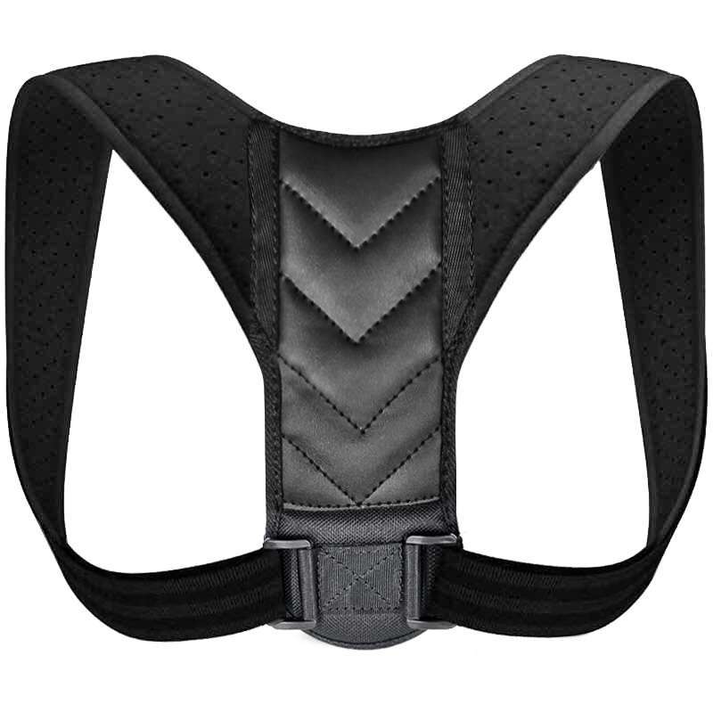 Justerbar hållningskorrigering stag rygg bälte stöd korsett ryggrad axel ländrygg ställning korrigering stöd corrector unisex: L