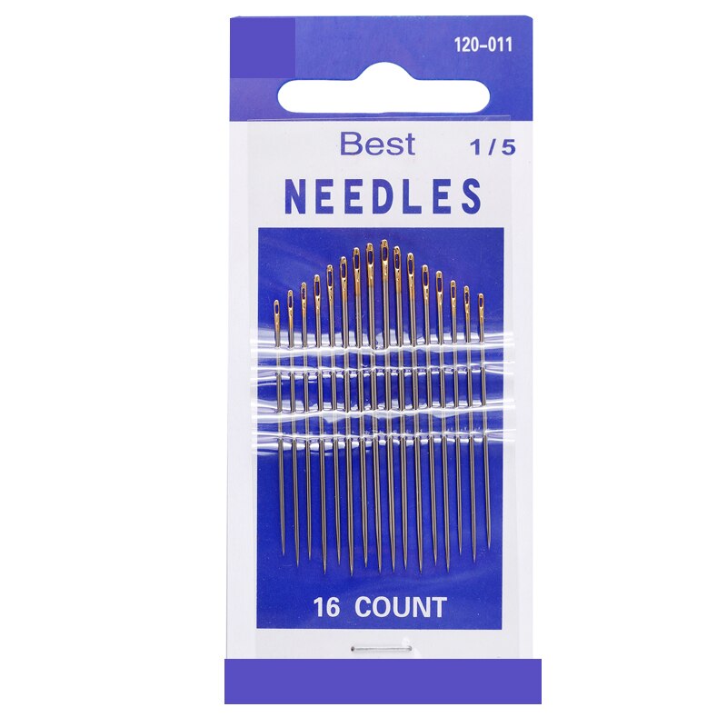 1Set Big Eye Sewing Needles Stainless Steel Needle Craft Hand Stitch Tool for for Leather Bag Sewing: A
