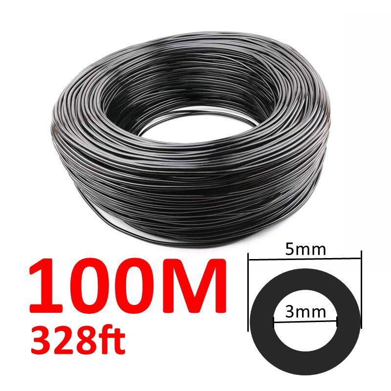 Mangueira de rega de jardim, 10m ~ 100m, 1/8 tamanhos, 3/5mm, pvc, micro tubo de irrigação por gotejamento, plantas, flores, mangueira de aspersão: Azul