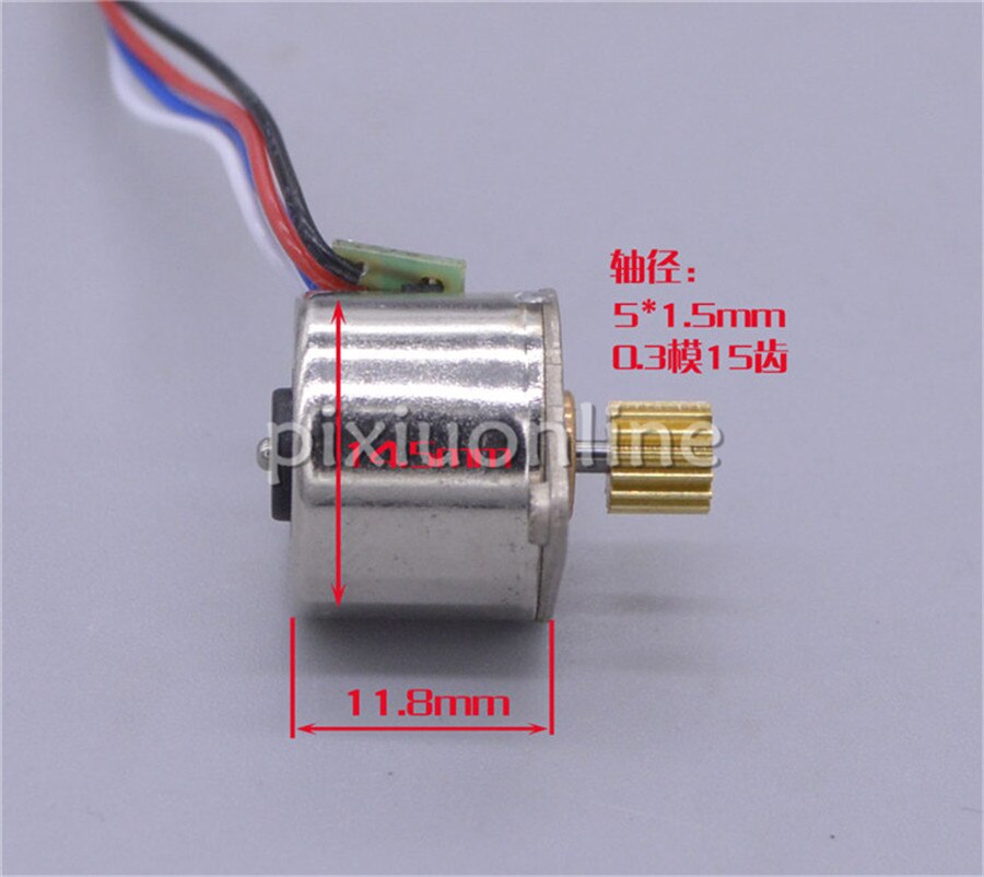 2 unids/pack DS748 2 fases 4 líneas 14,7 omega Stepper Motor Stepper ángulo 18 Rusia