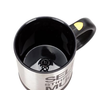 400ml automatische zelfroerende mok koffiemelkmengbeker roestvrijstalen thermische beker elektrische luie dubbel geïsoleerde slimme beker: Plastic voering