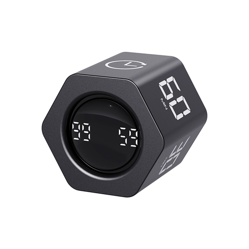 LED-Anzeige, Produktivität, Würfel-Timer, Schwerkraftsensor, Umdrehen, voreingestellte Zeit, Dual-Modi, Countdown, Kochen, digitaler Timer-Ofen: TRANSPARENT