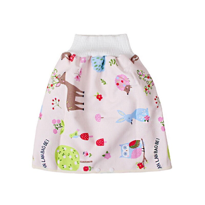 Leuke Cartoon Baby Rok Herbruikbare Luiers Doek Luiers Wasbare Kids Baby Katoen Trainingsbroek Luier Slipje: 2 / L