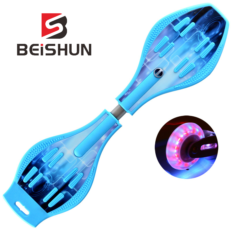 Adult Children's Two-wheeled Skateboard Beginners Flashing Vitality Board Two-wheeled Scooter: Dragon board-6