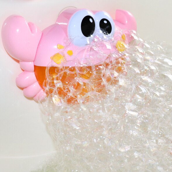 Krabben blasiert blasen maschine Baby badewanne freundlicher baden Baby Schlecht baden wasser spielzeug: Rosa