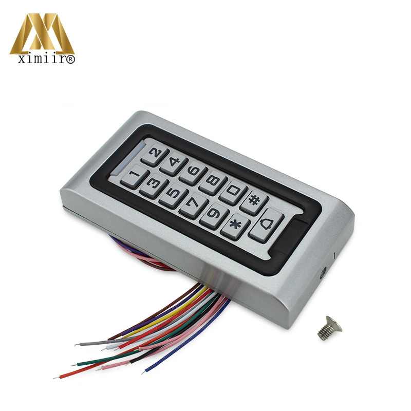 Waterproof Metal Keypad 13.56Mhz IC Card Standalone Door Access Control System M06 Card Access Controller