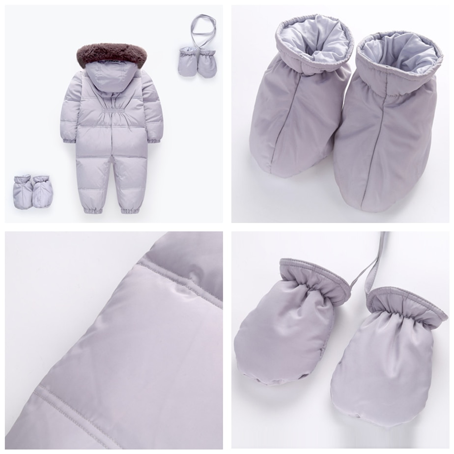 Officiële orangemom-winkel baby winter romper eendendons baby sneeuwpak kind jumpsuit kinderen bovenkleding warme overalls voor meisjes