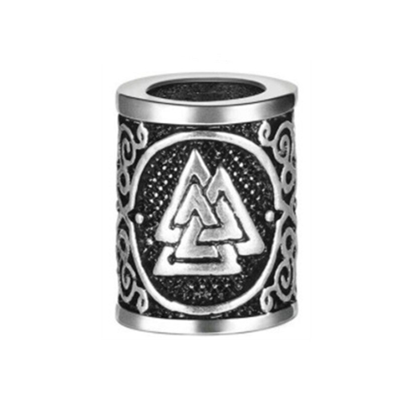 1-5 stücke Wikinger Rune Haar Bart für Haar flechten Schmuck, Der Haar Bart Handwerk Schmuck DIY Große See perle Zubehör: 1pc   Nein.2