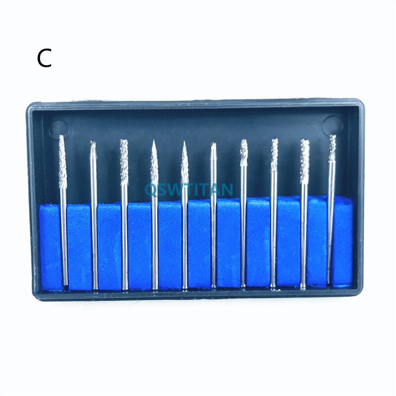 2 kasser /20 stk dental wolfram stål bore bor nitrat 2.35mm tand laboratorie titanium nitrat carbid bors