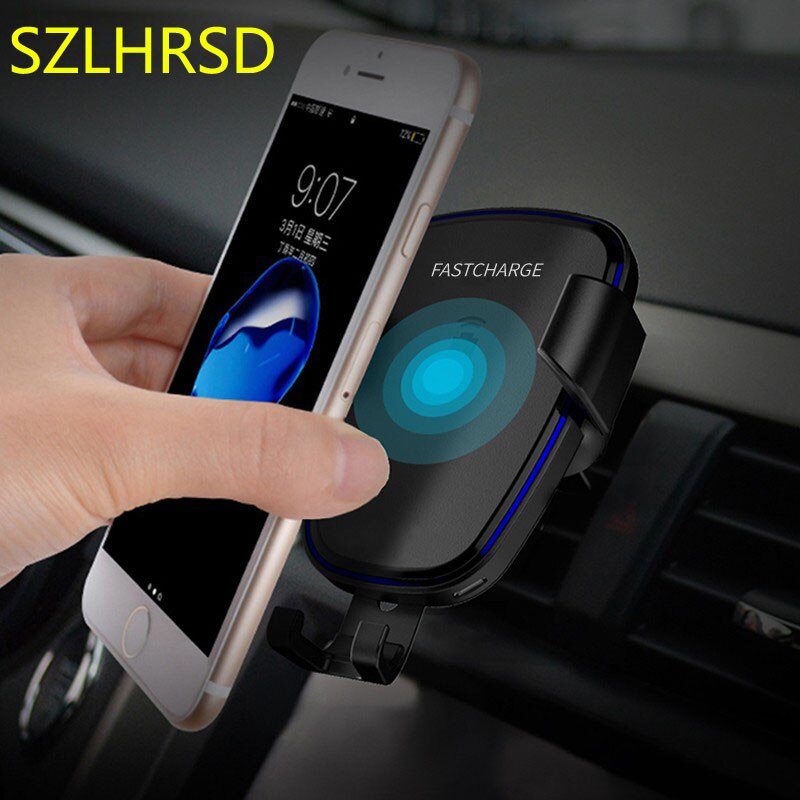 Autolader Voor Samsung Galaxy Z Fold2 S20 Fe S20 + S21 Ultra Note20 10 Laders Draadloze Ontvanger Qi Air vent Mount Telefoon Lading