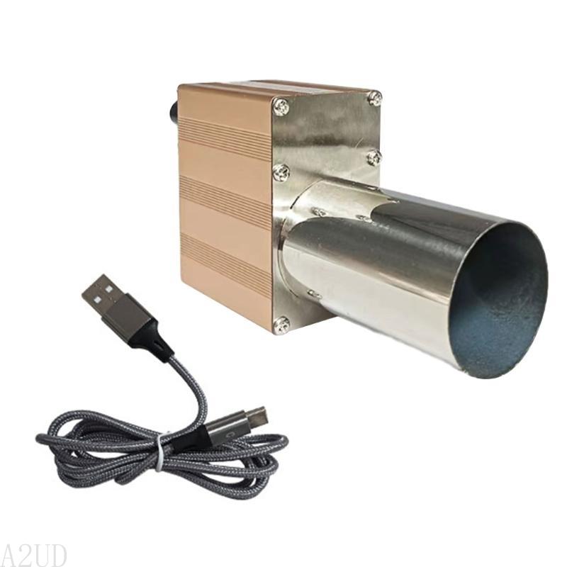 A2ud elektriska bälgar, bärbart grillverktyg, luftfläkt, kolstartare, 5v usb, 10000 rpm spisfläkt: Guld- / Eu