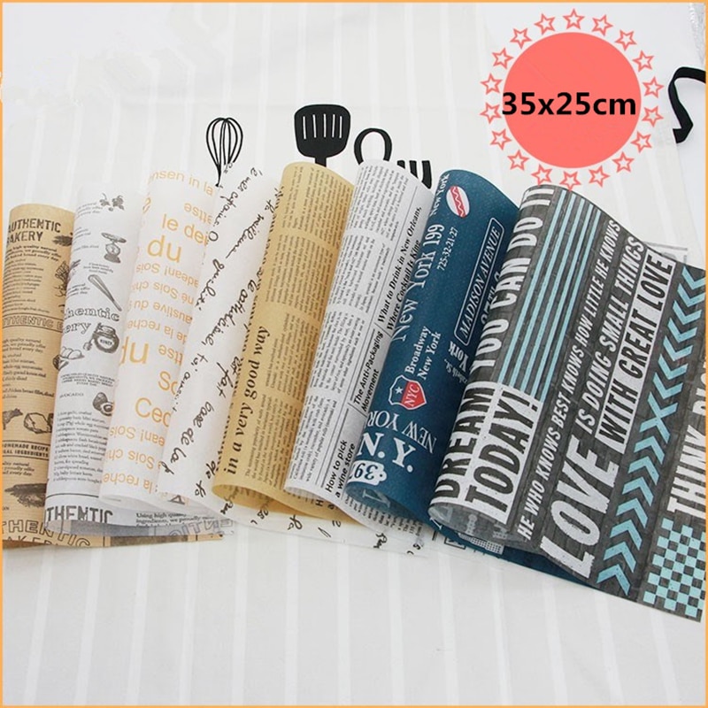 100 200 sztuk papier woskowany jednorazowe do jedzenia do pakowania do pieczenia papier do pakowania Sandwich Hamburger opakowanie do pakowania wypieków papier do pakowania