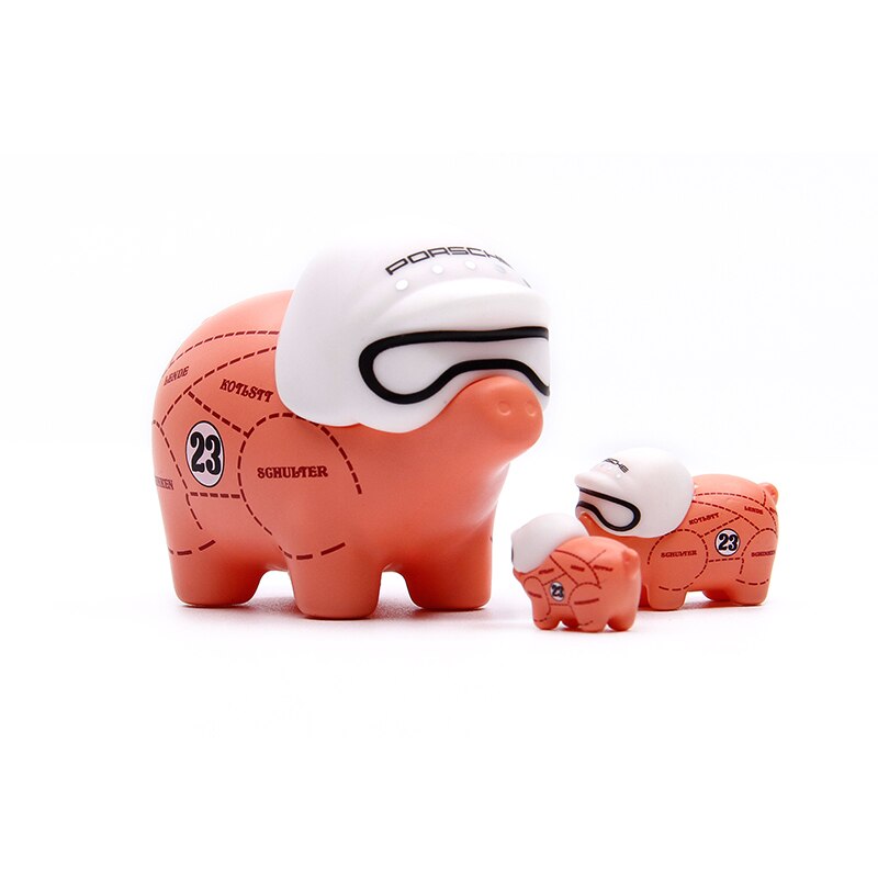 Pink pig super cute doll 64 / 43 / 18 ratio silica gel color box packaging can be placed: Default Title