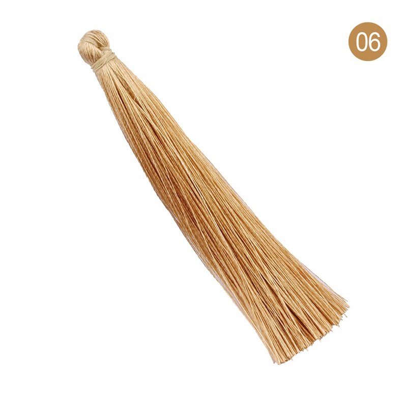 30 stuks/pak lange veelkleurige polyzijde kwastborstel voor oorbelhangers satijnen kwasten doe-het-zelf sieraden maken: Kleur 06
