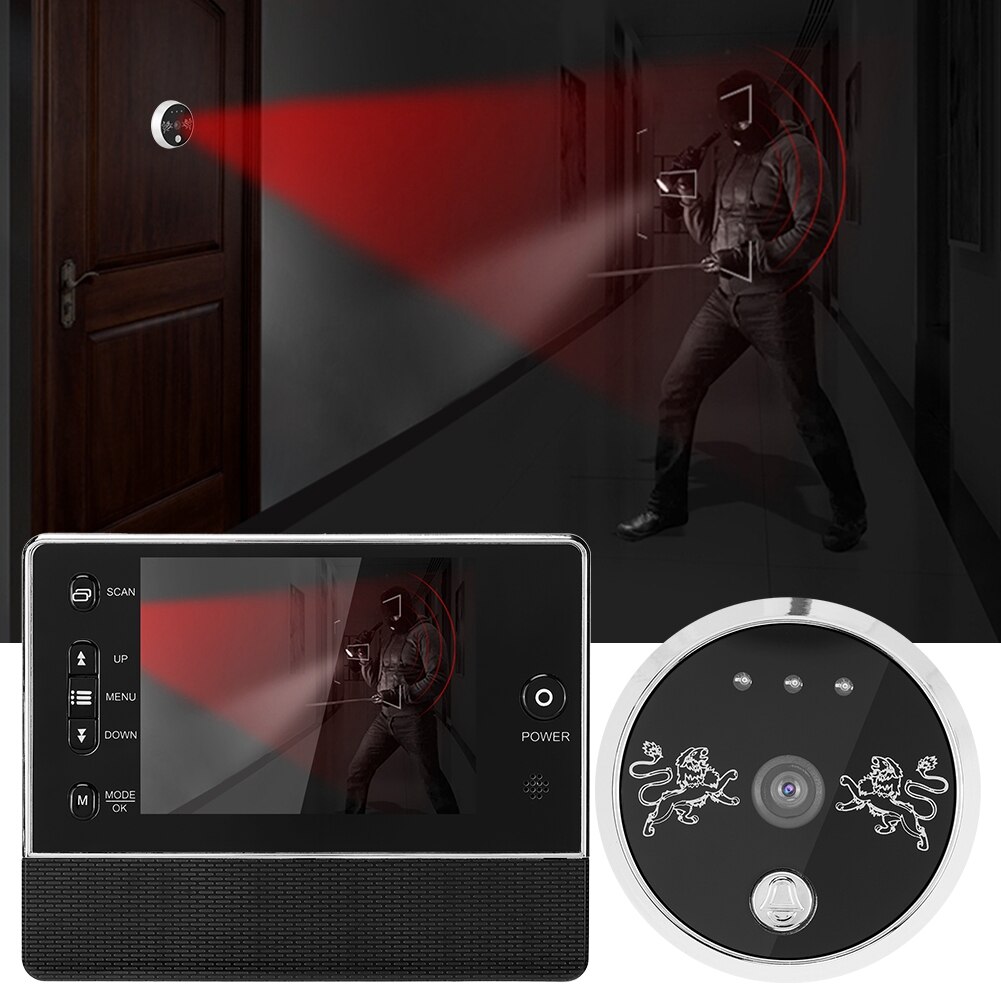 3.5 inch TFT Draadloze Visuele Deurbel Intercom Video Deurbel Interphone Home Security deurbel camera