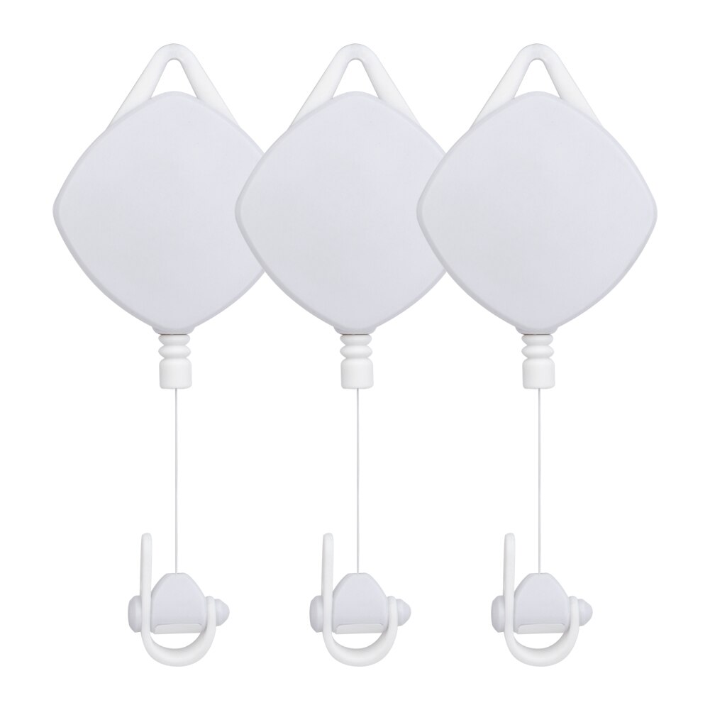 Cable Management Ceiling Pulley System for Oculus Rift S Rift PS VR Accessories Retractable Practical Headset Parts: 3 Pcs-White