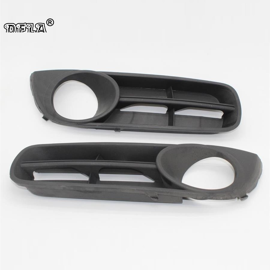 2 uds izquierda y derecha para Skoda Fabia MK2 2007 luz antiniebla del coche luz antiniebla del parachoques delantero cubierta de la rejilla de la lámpara