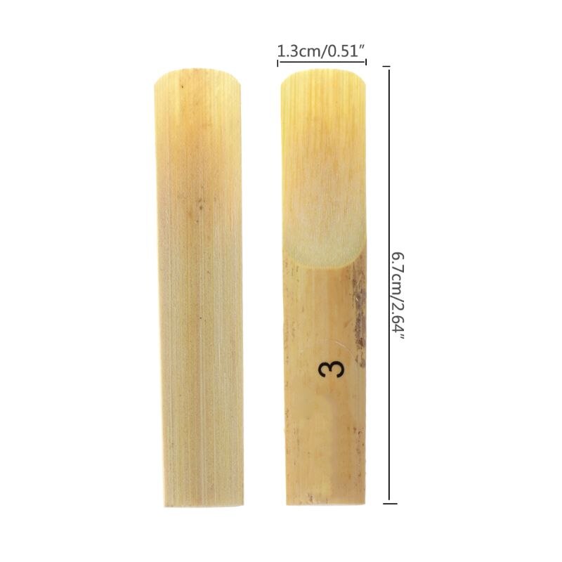 6.7cm Bb Clarinet Reeds Traditional Bamboo Reed Strength 2.0 / 2.5 / 3.0 10pcs/set
