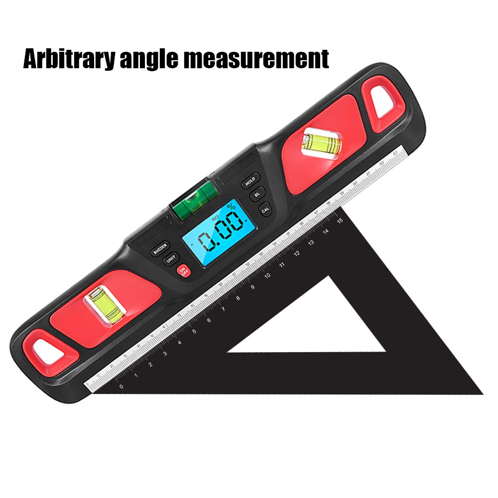 Protractor Inclinometer Horizontal Scale Ruler Bubble Electric Level Digital Spirit level 360 degree Angle Finder