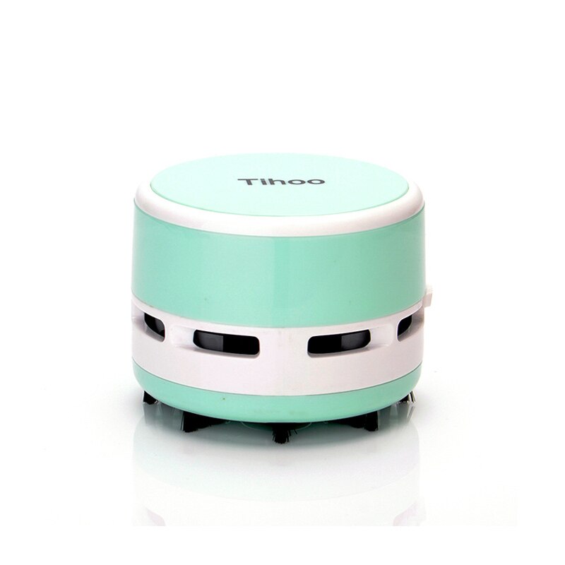 Mini Vacuum Cleaner Office Desk Dust Home Table Sweeper Desktop Cleaner Sweeper: Blue
