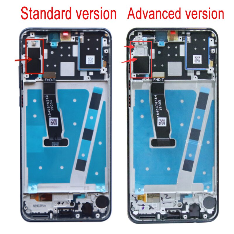 Tela lcd touch screen 100% testada, substituição para huawei p30 lite/nova 4e, peça de reposição, modelo lx2 al01