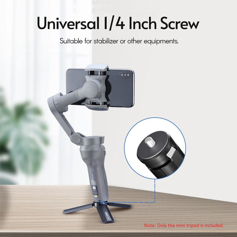 Ulanzi MT-15 Mini Handheld Tripod Portable Hand Grip Tripods Stand with 1/4 Extending Screw for Smartphone DSLR Action Cameras