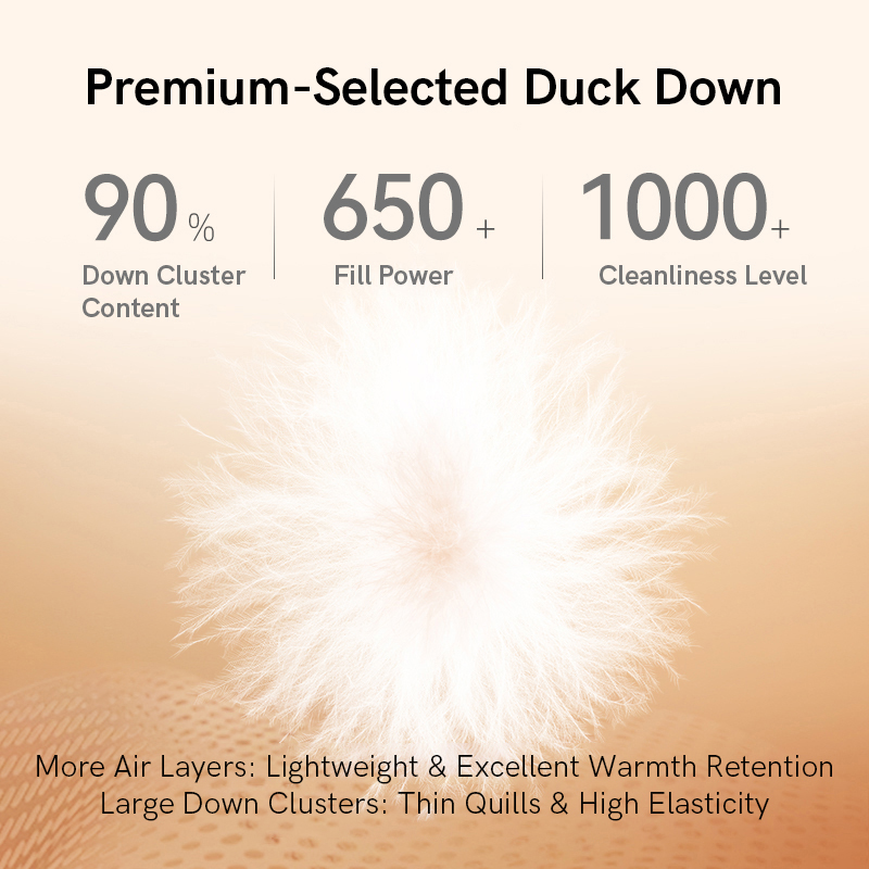 Chericom Men's Lightweight Duck Down Vest Stand Collar Sleeveless Puffer Jacket Solid Color Thermal Layer for Winter Y309955N