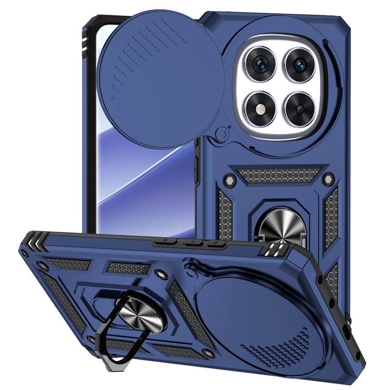 Stødfast pansercover til xiaomi redmi note 14 pro 5g 4g slide-linsebeskyttelse til redmi note 14 note 14 pro 5g bagcover: Sort / Til iphone 6s