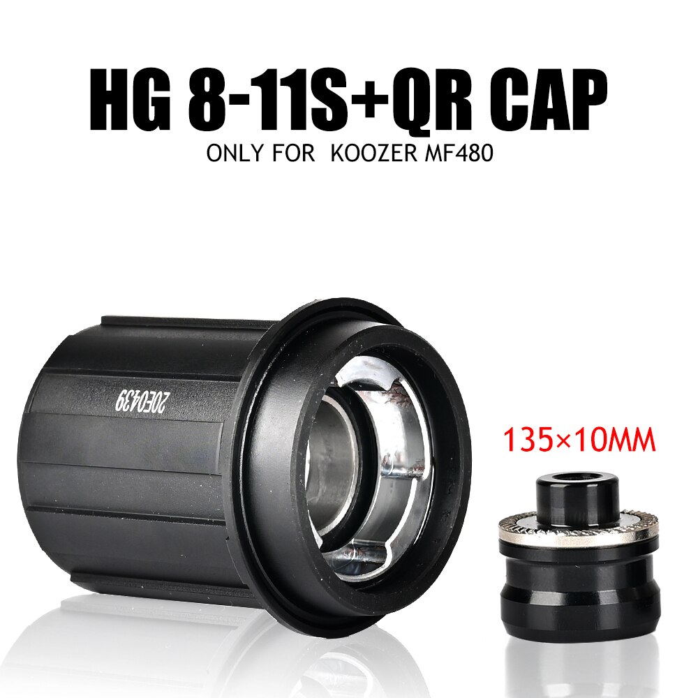 Koozer Freehub 12 Speed XM490 Pro XM460 BM440 Caps Mtb Fiets Hubs Converters Mountainbike Hubs End Cap Adapter Qr of Thru: HG11S QR 480