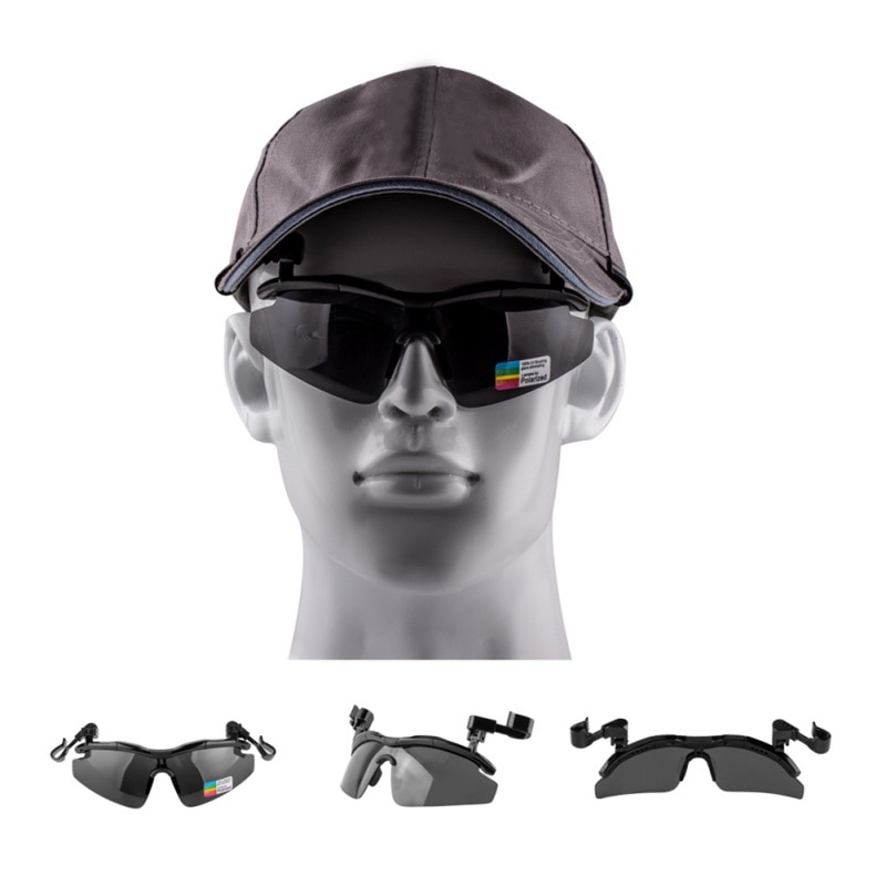 golf Polarizzati Occhiali Da Pesca Cappello Visiere di sport Pinze cappucci clip Su Occhiali Da suola per Andare in Bicicletta Da trekking Prevenzione Abbagliamento UV400 CY01 2020