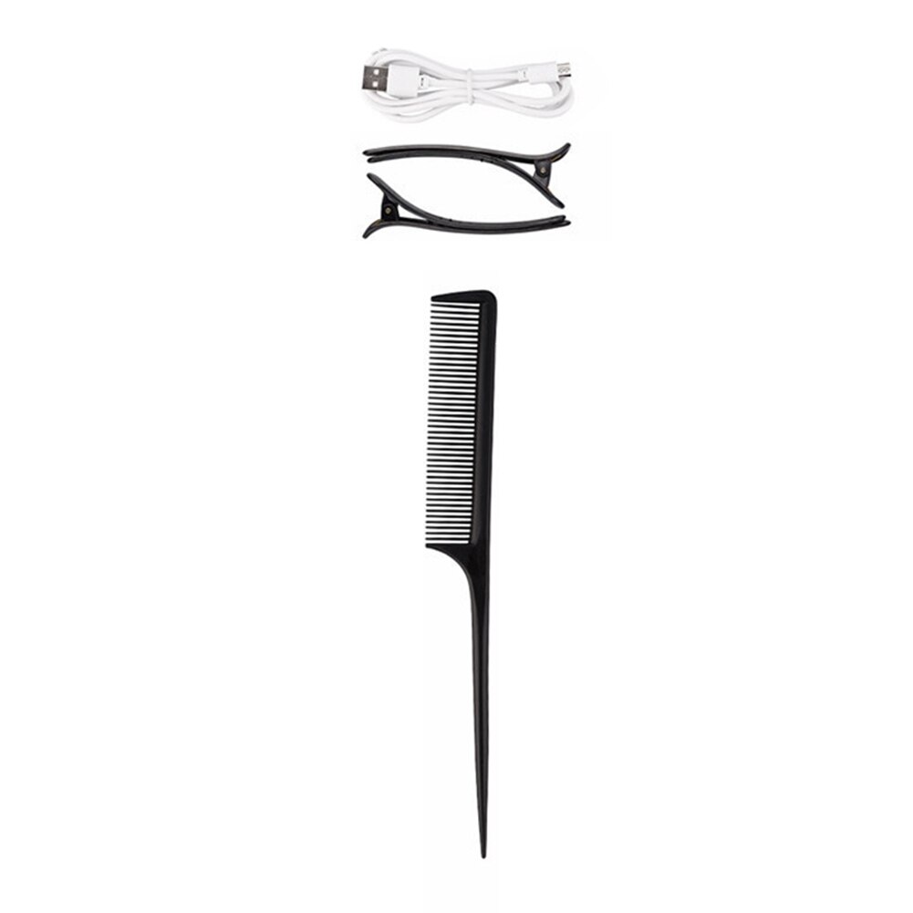 Portable Wireless Automatic Hair Curler Iron Curling Iron USB Rechargeable for LCD Display Ceramic Curler with 1 Comb+2pc Clips