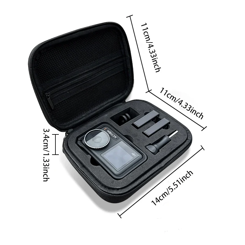 Mini draagtas Tas voor DJI OSMO Action 3 4 Reistas Camera-accessoires voor DJI Osmo Action 4 3 Opbergtas Beschermende doos