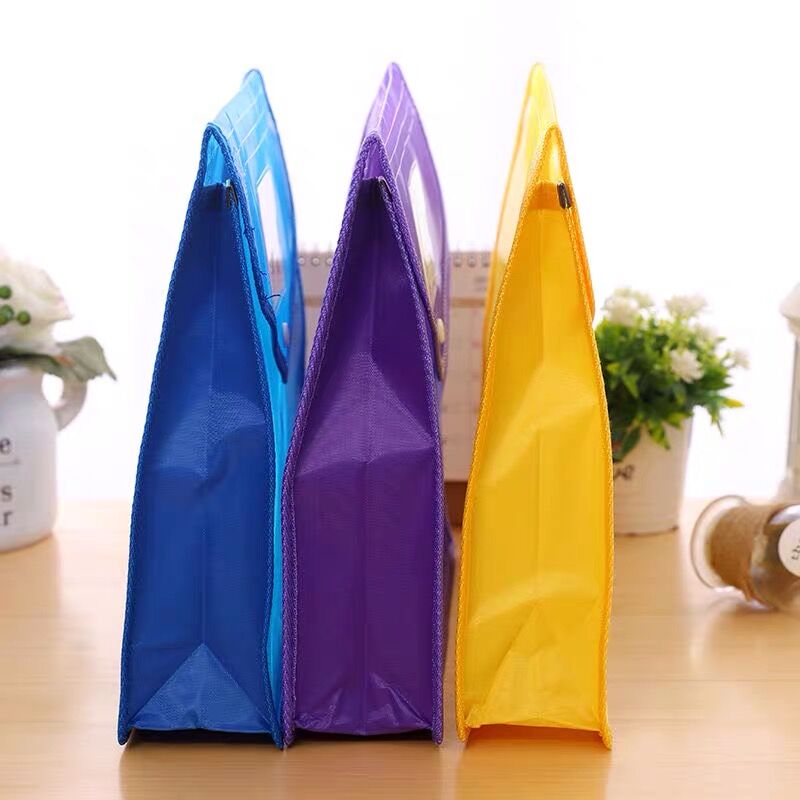 Transparent Big Capacity A4 File Folder Business Briefcase Document Paper Storage Bag Desktop Organizer Stationery