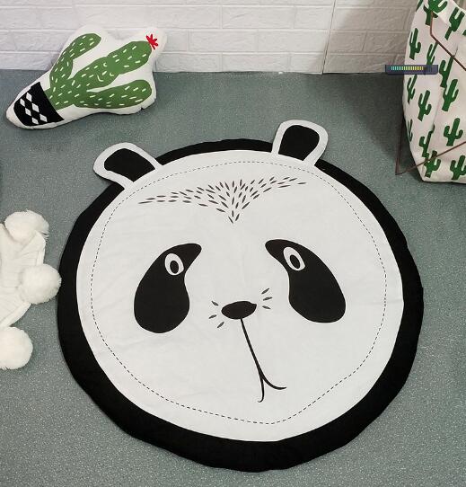 Monkey Baby Play Mats Kids Crawling Carpet Floor Rug Baby Bedding Rabbit Blanket Cotton Game Pad Children Room Decoration