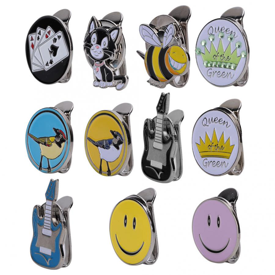 Metal Magnetic Cap Hat Visor Clip Ball Hat Cap Accessory Multiple Patterns Visor Clip Ball Maker