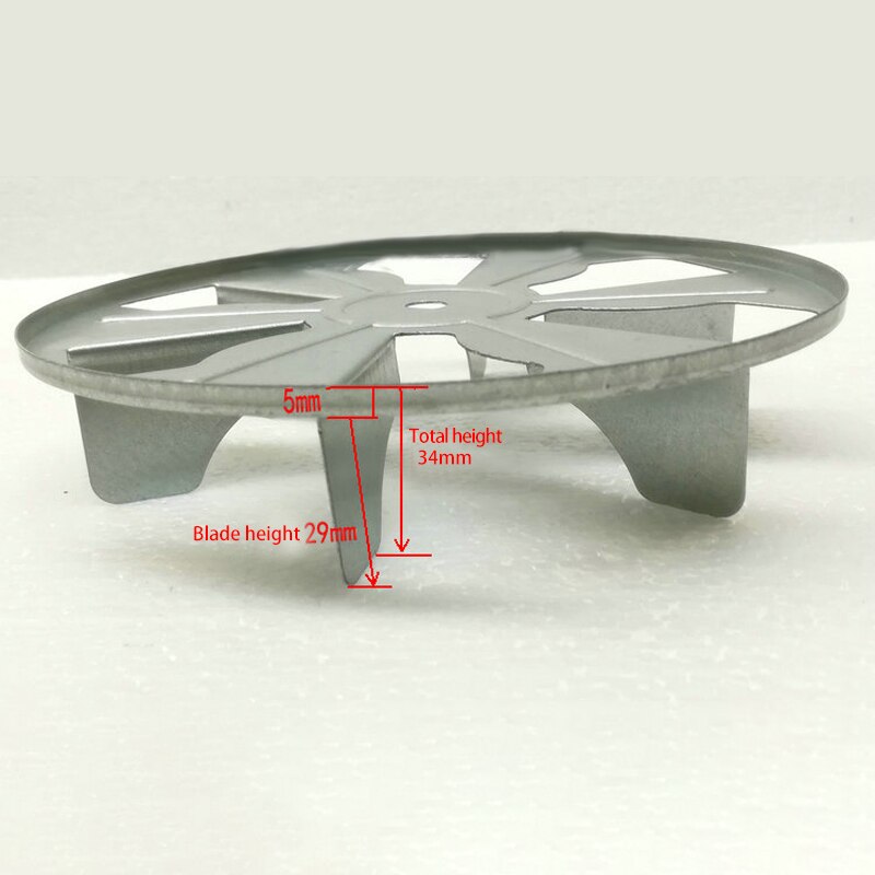 motor blade metal fan blade blower motor fan blade replacement air blower fan blades oven fan motor replacement part 150*34*8mm