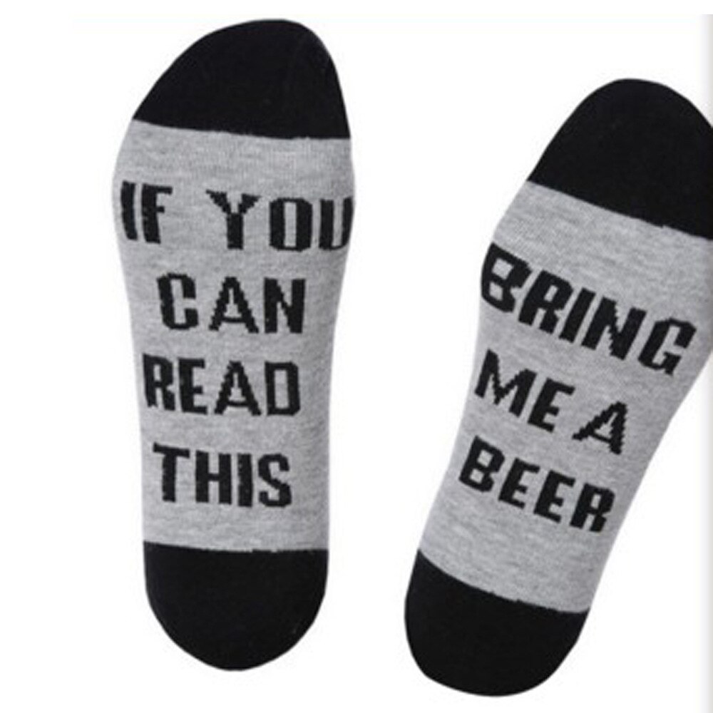 Custom wine socks If You can read this Bring Me a Glass of Wine Socks autumn spring fall Dobby Halloween Sock: YM13-17