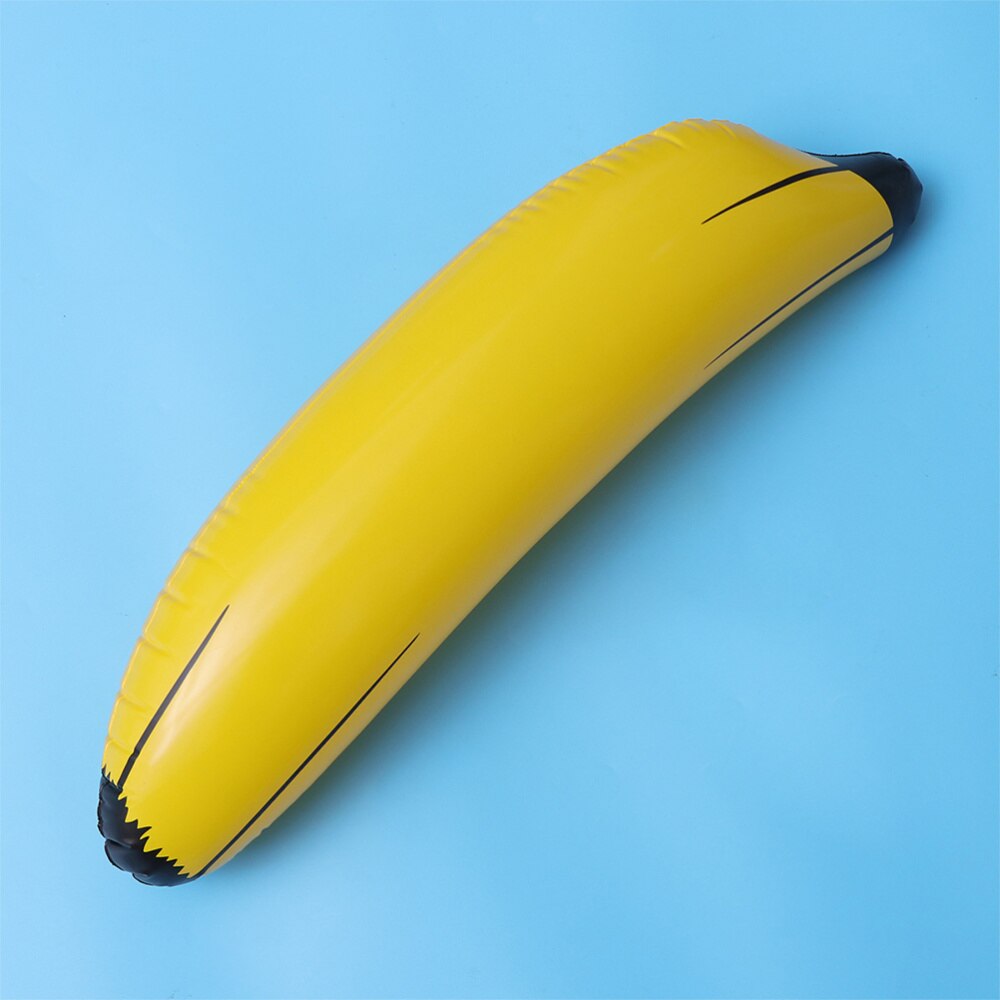 5Pcs Thicken Pvc Banaan Ring Toss Opblaasbare Vruchten Grappige Opblaasbare (1Pc Banaan, 4 Stuks Ringen)