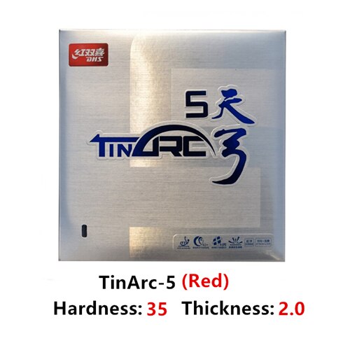 DHS TINARC 5-GOMA para tenis de mesa, esponja de ping pong, TINARC-5, original: Red H35 T2.0