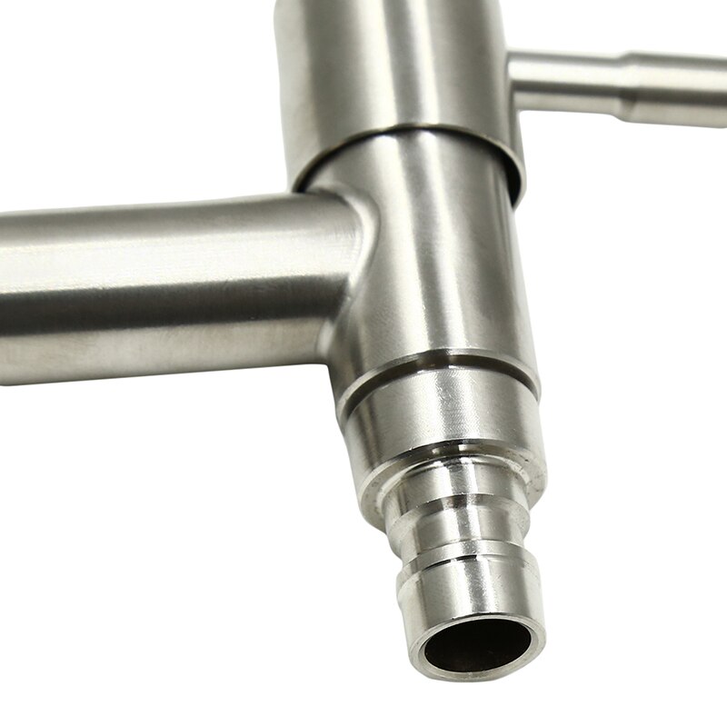 1PC 304 Stainless Steel T-word Shaped Washing Machine Water Faucet Hot Modern Garden Fast Open Faucet/ Wall Mounted Taps Bibcock
