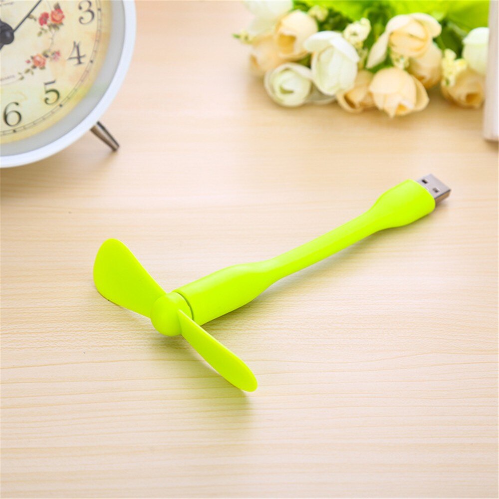 Mini USB Fan USB Gadgets Bendable removable USB Cooler Cute Portable Flexible Low power for Power bank PC laptop Summer