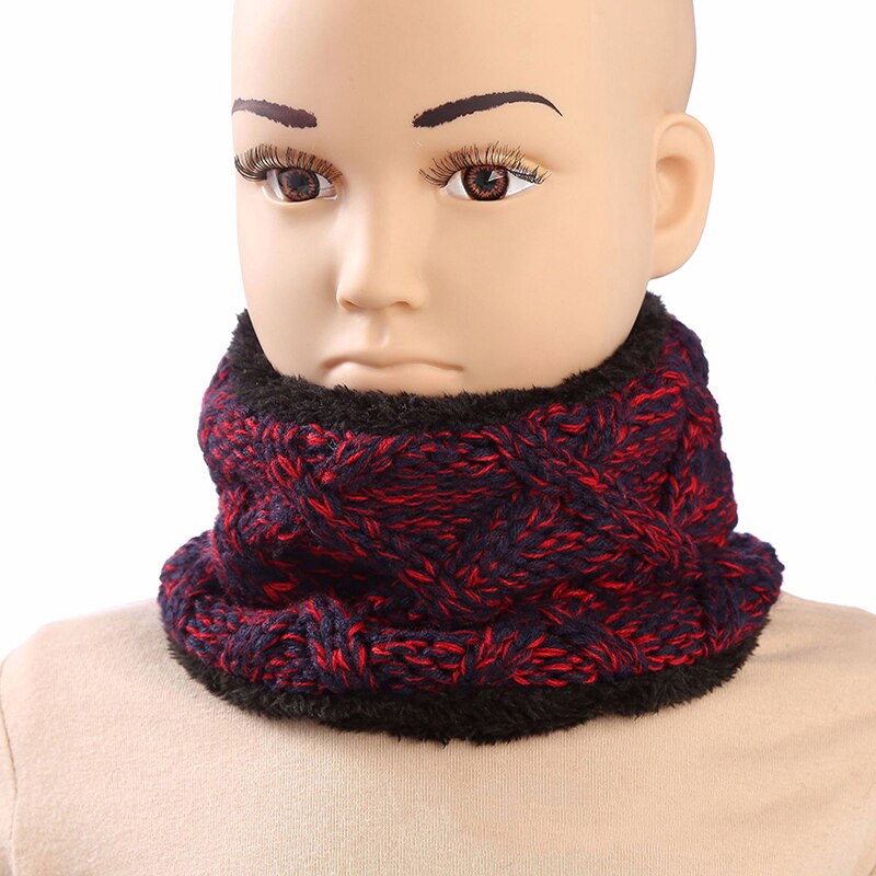Bufandas calientes de invierno para bebés y sombreros para niños, además de terciopelo Think Knitting Hat gorros con bufanda para niñas gorras para niños sombreros para niños bufanda Cap