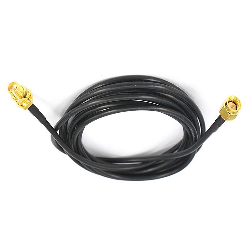 2pc WIFI Antenna Extension Extended Wireless HM Cable Cord Wire SMA Male to SMA Female RF Connector Adapter RG174 2M