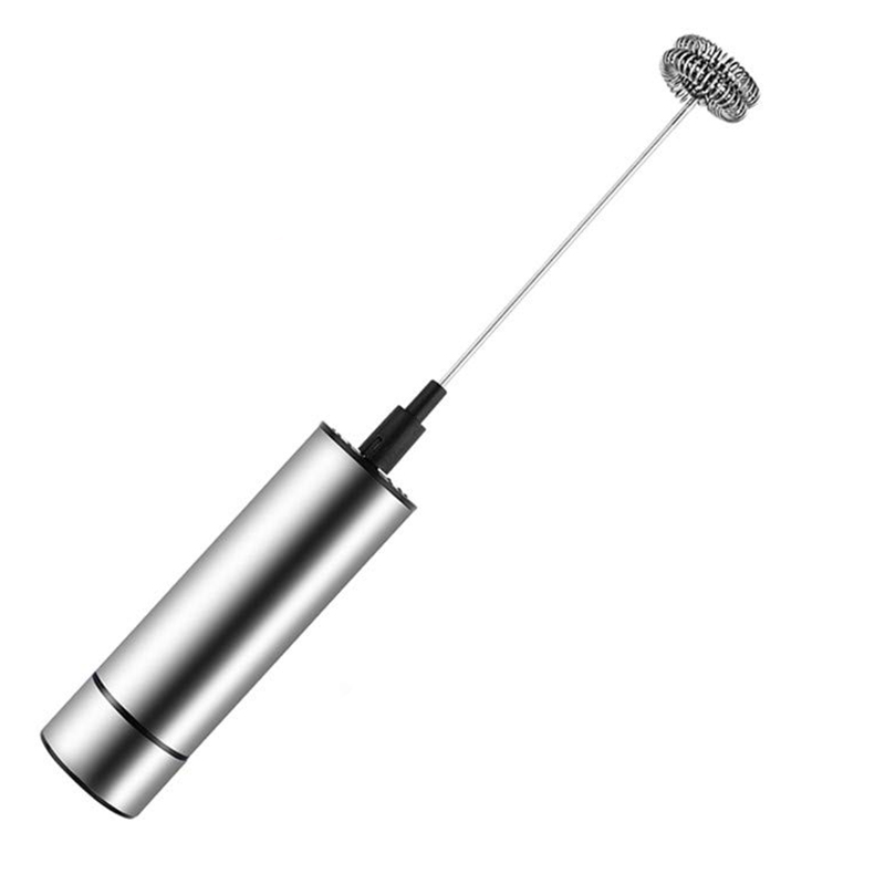 Melkopschuimer Handheld Elektrische Draagbare Foamer En Drink Mixer Batterij Aangedreven En Roestvrij Staal Met Hoog Koppel Motor