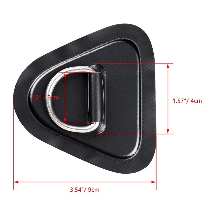 JHD-6Pack d-ring remendo para barco inflável caiaque dinghy sups d-ring pvc remendo canoa rafting acessórios
