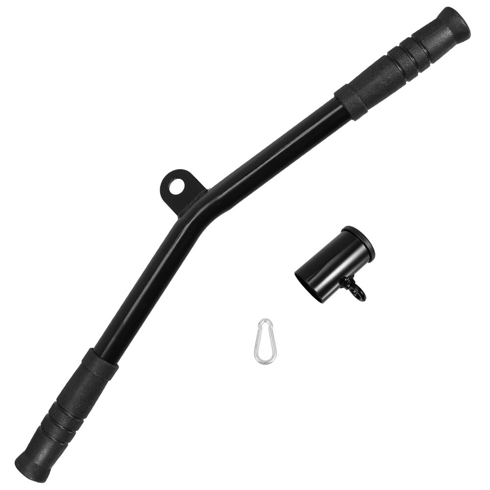 1 Set Barbell Attachment Deadlift Squat Workout Training Handle Rowing Bar
