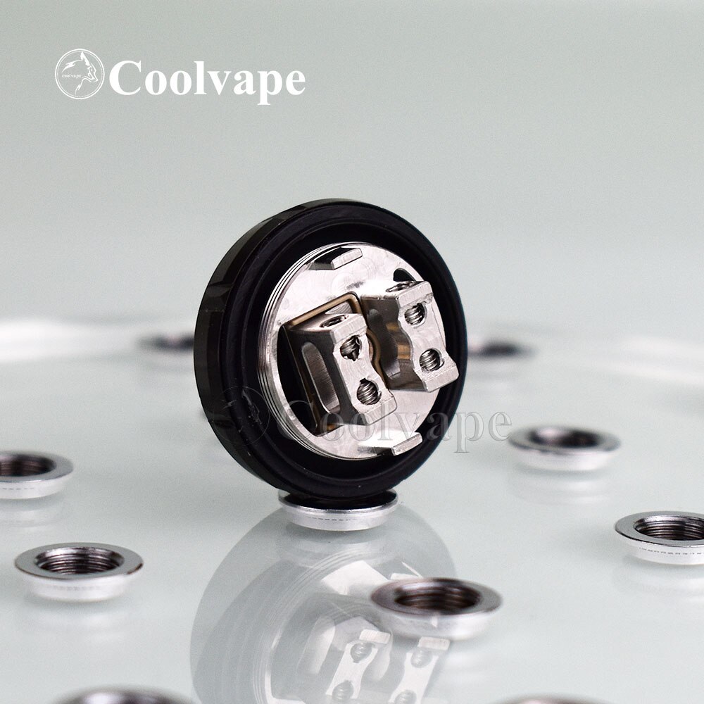 Coolvape zeus Mesh rta Deck zeus rta Deck 10pcs Ni80 0.2ohm e 10pcs cotoni bobina materiale in acciaio inossidabile: black