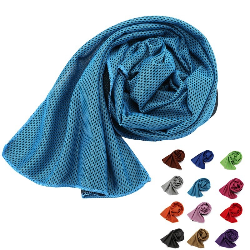 Koele Handdoek Ice Cold Blijvende Running Jogging Gym Kille Instant Cooling Outdoor Sport Handdoek Zwemmen Backpacken Handdoeken Zomer