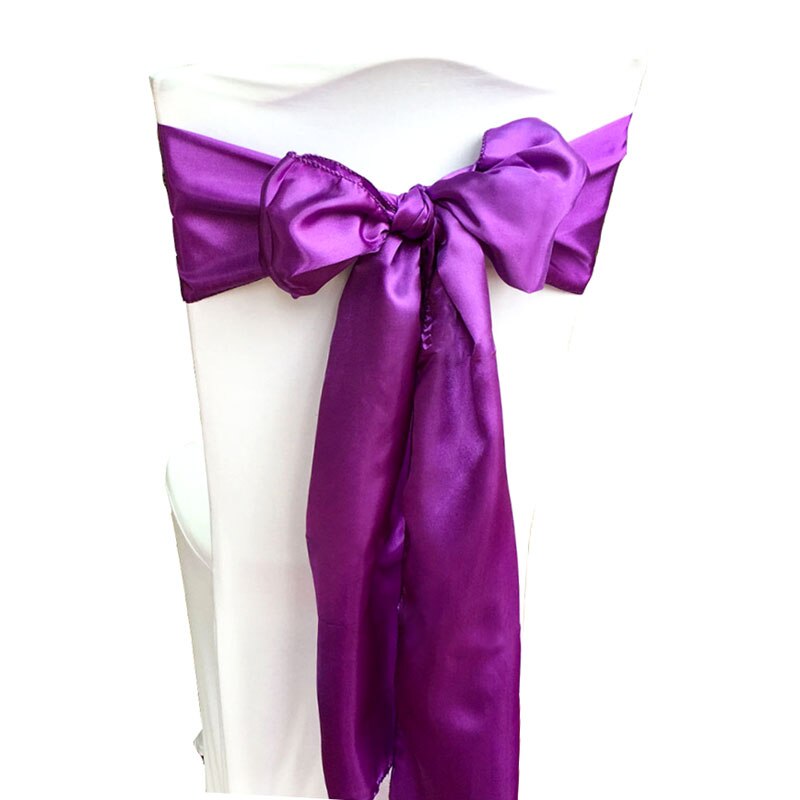 Bruiloft Stoel Sjerpen Bruiloft Stoel Bow Satin Stoel Sjerpen Lint Partij Stoel Band Decoratie Mariage