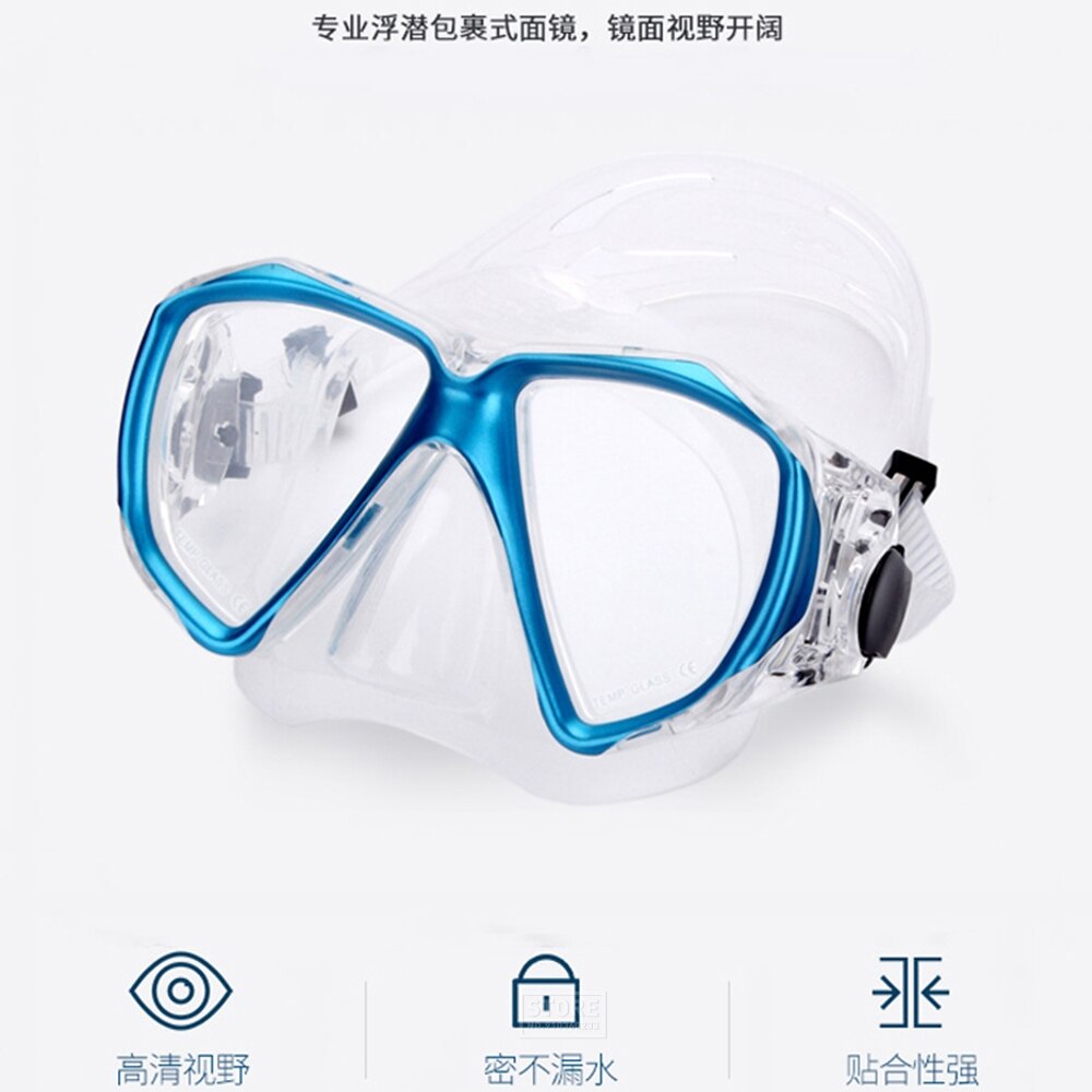 Adult Dive Mask Swimming Tube Anti Fog Underwater Scuba Snorkeling Goggles Glasses Respiratory Masks Dive Equipment